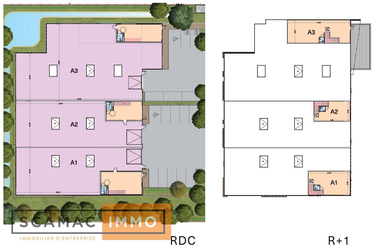 local d'activités de 1&nbsp;273m², Bondoufle (Essonne)