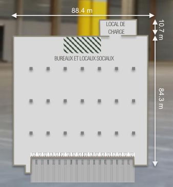 entrepôt de 7 411m², Émerainville (Seine-et-Marne)