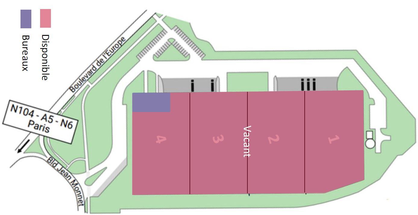 local d'activités de 22&nbsp;405m², Combs-la-Ville (Seine-et-Marne)