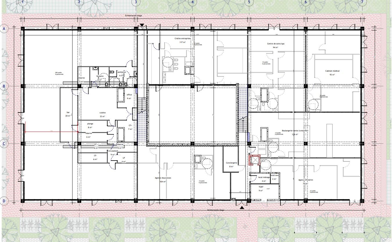 local commercial de 107m², Collégien (Seine-et-Marne)