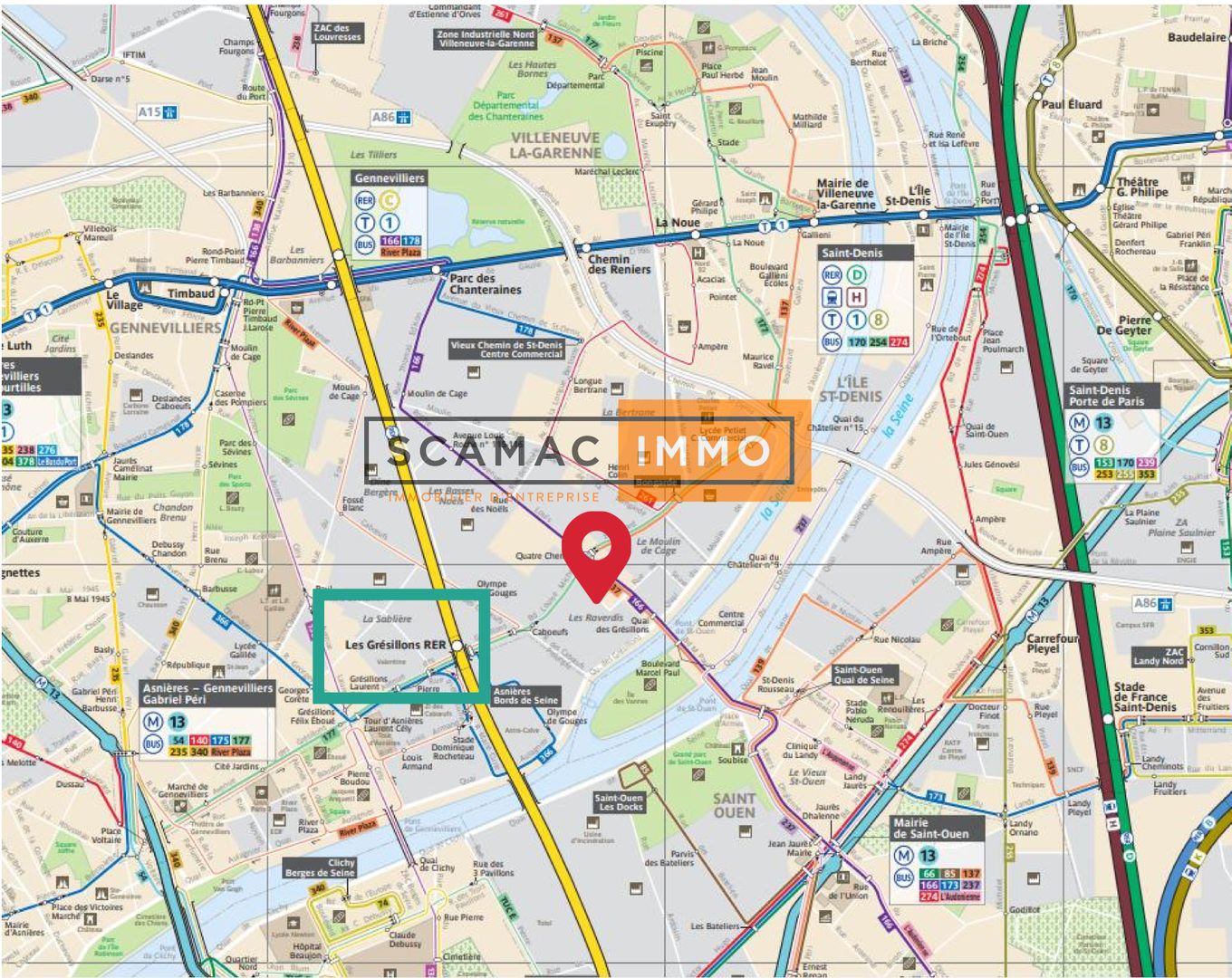 local d'activités de 702m², Gennevilliers (Hauts-de-Seine)