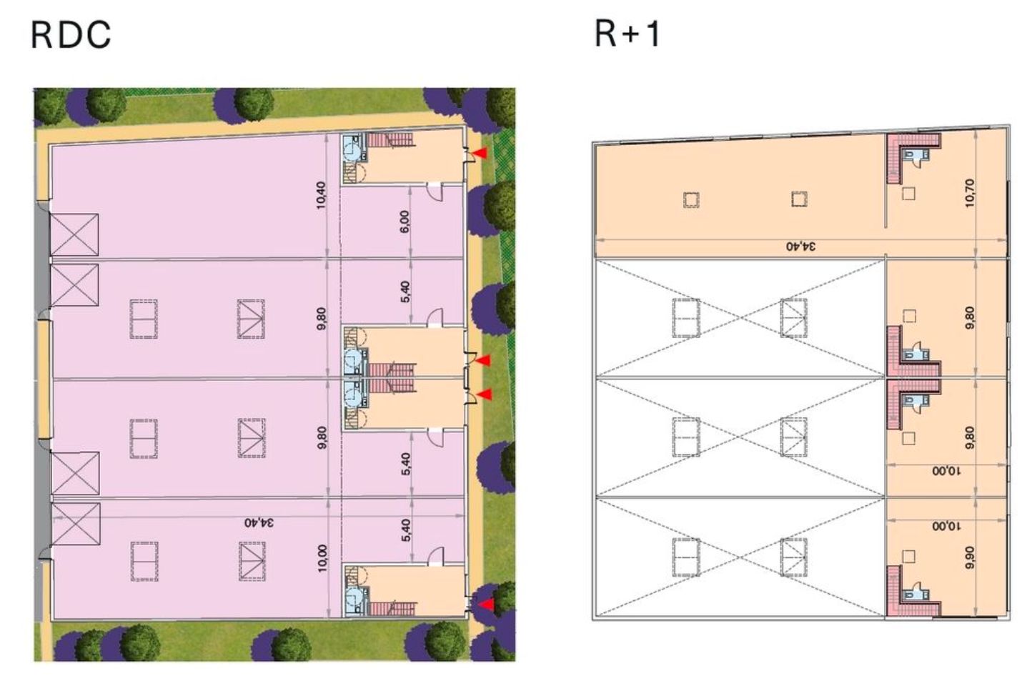 local d'activités de 443m², Louvres (Val-d'Oise)