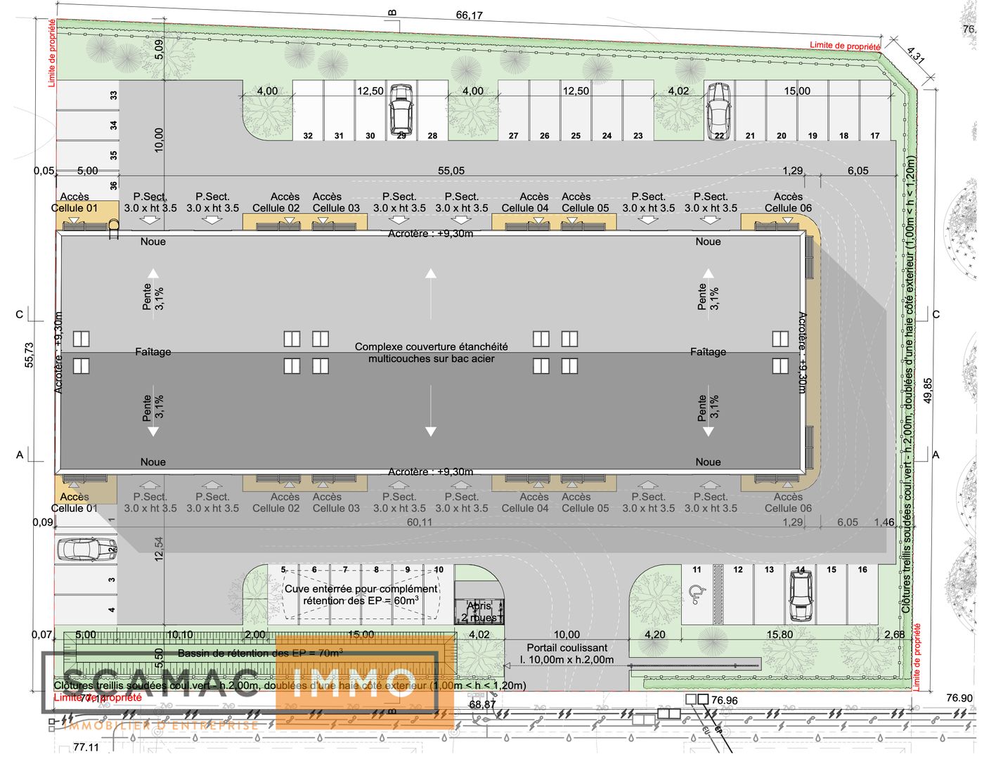entrepôt de 1&nbsp;749m², Saint-Fargeau-Ponthierry (Seine-et-Marne)