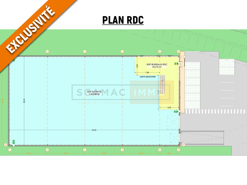 local d'activités de 1&nbsp;675m², Vaires-sur-Marne (Seine-et-Marne)