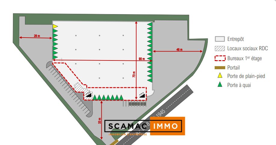 local d'activités de 6&nbsp;026m², Villeneuve-la-Garenne (Hauts-de-Seine)