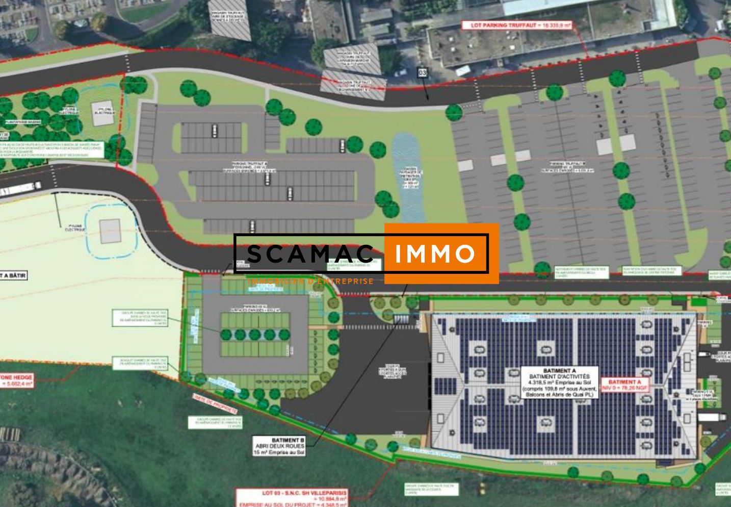 entrepôt de 3 300m², Villeparisis (Seine-et-Marne)