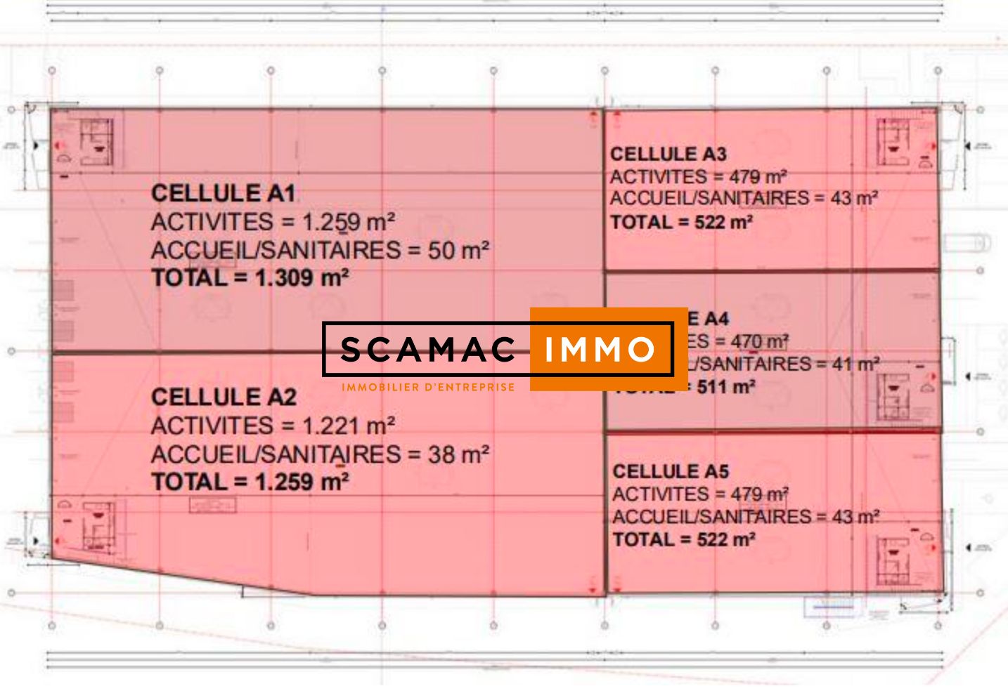 entrepôt de 3 300m², Villeparisis (Seine-et-Marne)