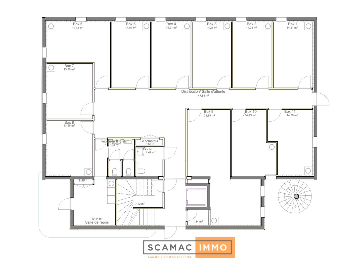 bureau de 29m², Septèmes-les-Vallons (Bouches-du-Rhône)