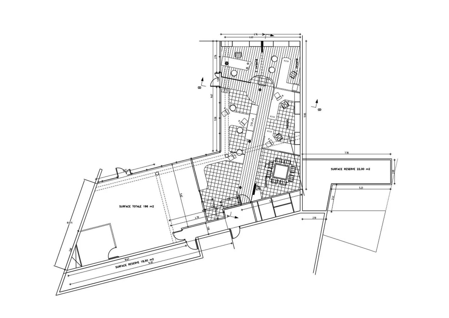 bureau de 236m², Châtillon (Hauts-de-Seine)